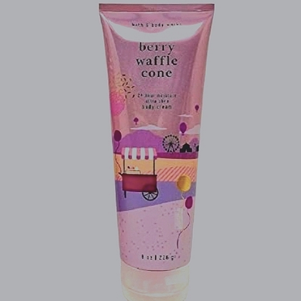 💜Bath & Body Works "Berry Waffle Cone" Ultra Shea Body Cream (Full Sized) 🫐